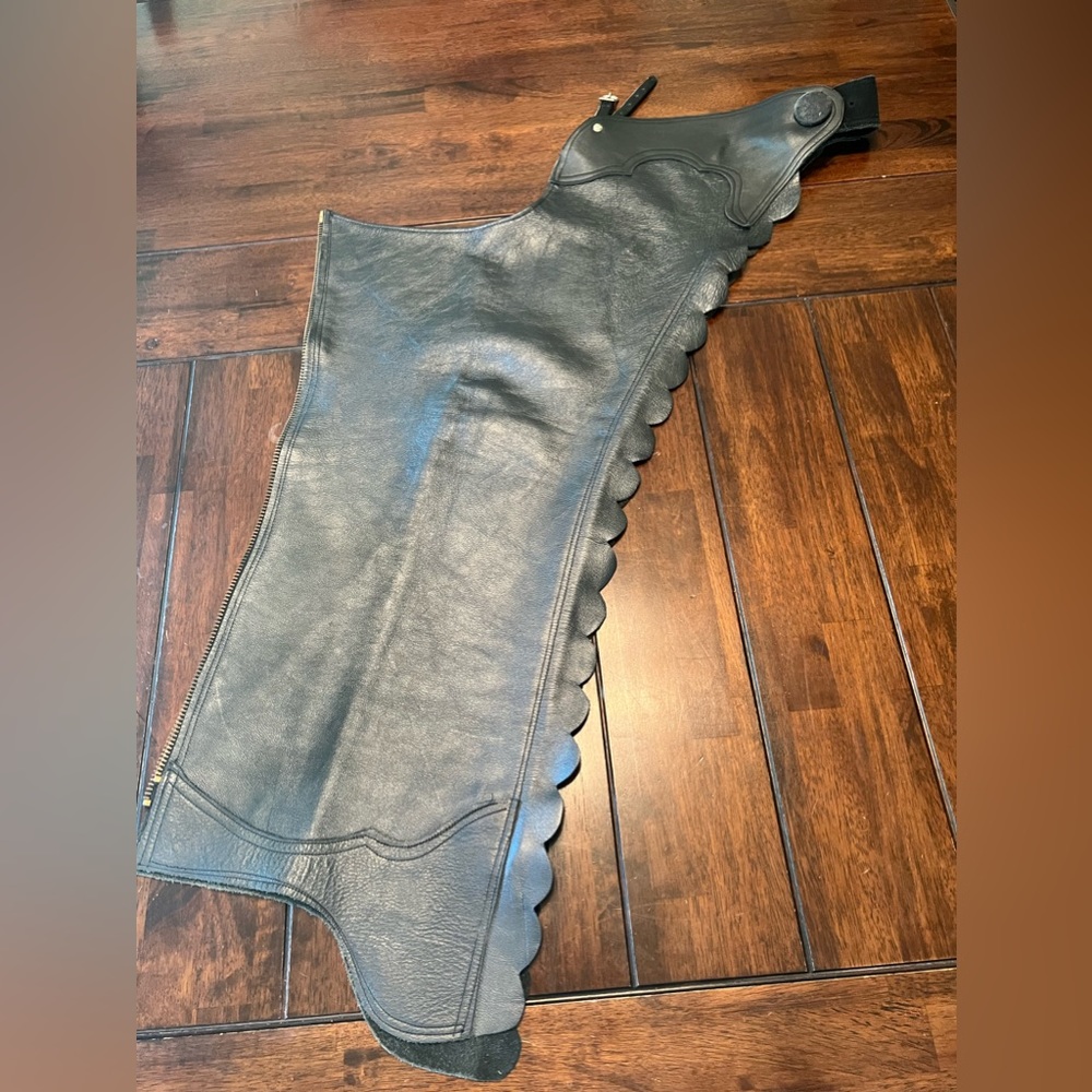 Black Leather Chaps